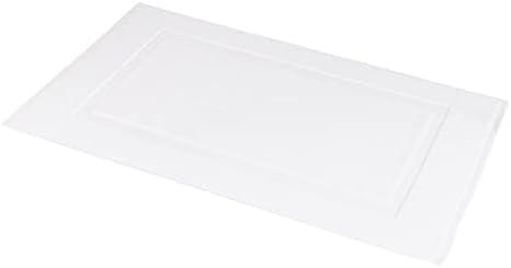 Amazon Basics Non-Slip Cotton Bath Mat, 100% Cotton Absorbent, Machine Washable, 31" L x 20" W, Bright White, Pack of 2