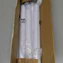 Closet Rod 50-87 Inches, Adjustable Heavy Duty Metal White Closet Rods for Hanging Clothes 1.3 Inches Diameter for Wardrobes Laundry