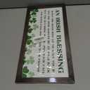 St. Patrick's Day Wood Decor, Irish Blessing Decors, Decorative Wooden Signs and Plaques, Farmhouse Artwork for Home Office Decor, Irish Blessing Gift, Housewarming Gift, 15×7.5×0.3 inches