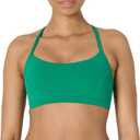 Amazon Essentials Womens Active FormFlex Buttery Soft Light Support Y-Back Thin Strap Yoga Sports Bra (XX-Large, Emerald Green)