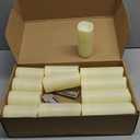 Set of 24 Waterproof Outdoor Flameless Candles, LED Candles with 4 Remote and Timer, (H 4" 5" 6" x D 2.2"), for Christmas, Halloween, Wedding, Festival