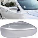 Moonlinks Compatible with Nissan Altima Mirror Cover Replacement 2013 2014 2015 2016 2017 2018, Silver Mirror Cap Trim Without Turn Signal Light for Right Passenger Side