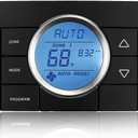 3314082.000 RV Thermostat Multi-Zone Comfort Control Center 2 10-Button Replacement for Dometic CCC2 - Fit for Air Conditoner Series 579,595,600,6308,520,6218xx,457915 and More - Black