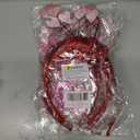 5 x Pink Heart Shape Headband Glitter Sunglasses Sequin Earrings Valentines Day Halloween Cosplay Costume Accessories Set