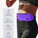 WATERFLY Running Belt Fanny Pack: Runner Marathon Jogging Waist Pack Sport Workout Exercise Fitness Phone Holder Belt for Men Women Jogger Slim Waistband