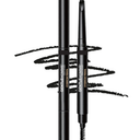 Gentlehomme - Men's 2-in-1 Eyebrow Brush & Pencil - Shape, Define & Fill In - Ultra-Thin, Long-Lasting Black - Vegan