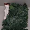 Prelit Christmas Garland with Lights, Artificial Christmas Garland for Stairs Railing, Lighted Battery Operated Christmas Garland with Timer, Greenery Xmas Garlands for Mantle (1-Pack 8.9FT)