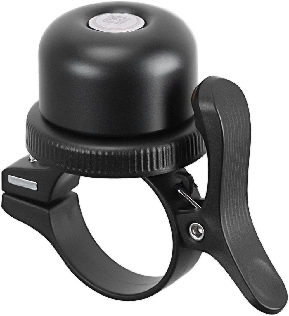 ROCKBROS Bike Bell for Apple AirTag Hidden Bike Mount Bike AirTag Holder GPS Tracker Bike Bell Anti-Theft for Adults Suitable for 0.87''/22.2, 1''/25.4, 1.25''/31.8mm Diameter Handlebar (Black)