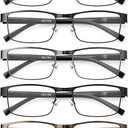 Gaoye Reading Glasses Men/Women, Eyeglasses, Blue Light Readers for Men/Women, Computer Eye Glasses, Cheaters 2.25X, Pack of 5