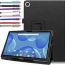 Case for Onn 11" Tablet Pro (2023 Model 100110027) - Magnetic Slim Lightweight Folio PU Leather Folding Stand Cover Case for Onn 11 inch pro Tablet + 1 Random Stylus (Black)