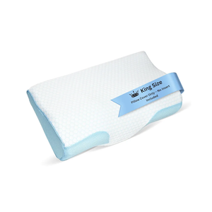 Derila King Size Cooling Pillowcase | Optimal Temperature Control for Your Memory Foam Pillow for Perfect Sleep. Quality Material White Pillowcase ensures Anti Snore Pillows
