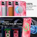 Magnetic for Google Pixel 10 Pro Fold Case, Light Red