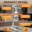 Stainless Steel Manual Citrus Juicer Heavy-Duty Lever Press