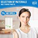 LainNeala Small Trash Bags 4 Gallon, 200 Count Small Garbage Bag Bathroom White Mini Trash Bag Trash Can Liners Unscented Garbage Bags for Bathroom Can