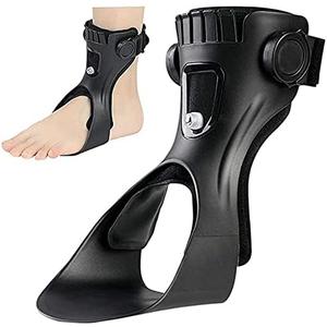 KOMWELL Drop Foot Brace Orthosis AFO AFOs Ankle Brace Support With Comfortable Inflatable Airbag for Hemiplegia Stroke Shoes Walking (Right foot, Medium)