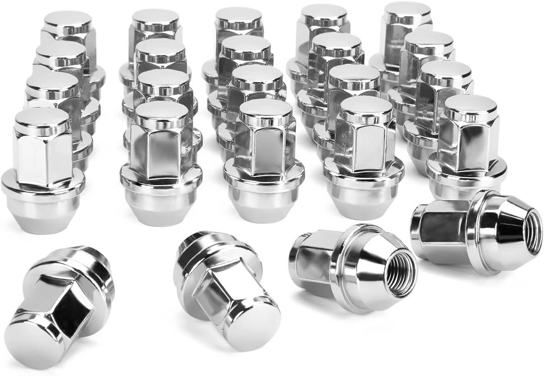 SUCOSO 14x1.5 Lug Nuts for F150, OEM Stock Solid One Piece Design Wheel Lugnuts for 2015-2023 Ford F-150 Expedition Lincoln Navigator Replacement Ford OE Factory ACPZ1012B 611008 Lugs Anti-Rust (Silver)