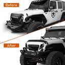 Hooke Road Hood Protector for 2007-2018 Jeep Wrangler JK & JKU 2/4 Doors