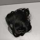 NOSTALGIA Black Straight Layered Wig with Bangs for Women, 4x4 Realistic Scalp, Free Parting, Realistic Natural Looking Heat Resistant Synthetic Wigs for Daily Party Cosplay Use 20Inch