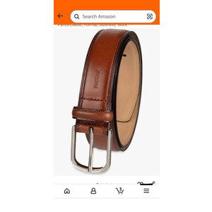 Haggar Men's Leather Dress Belt for Suits and Pants-Classic, Formal, Business, Work. Small (30-32)