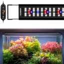 GLOWRIUM Aquarium Light, LED Full Spectrum Freshwater Fish Tank, infinitely dimmable, Fish Tank Light with auto-on/Off Timer (36-41 in)