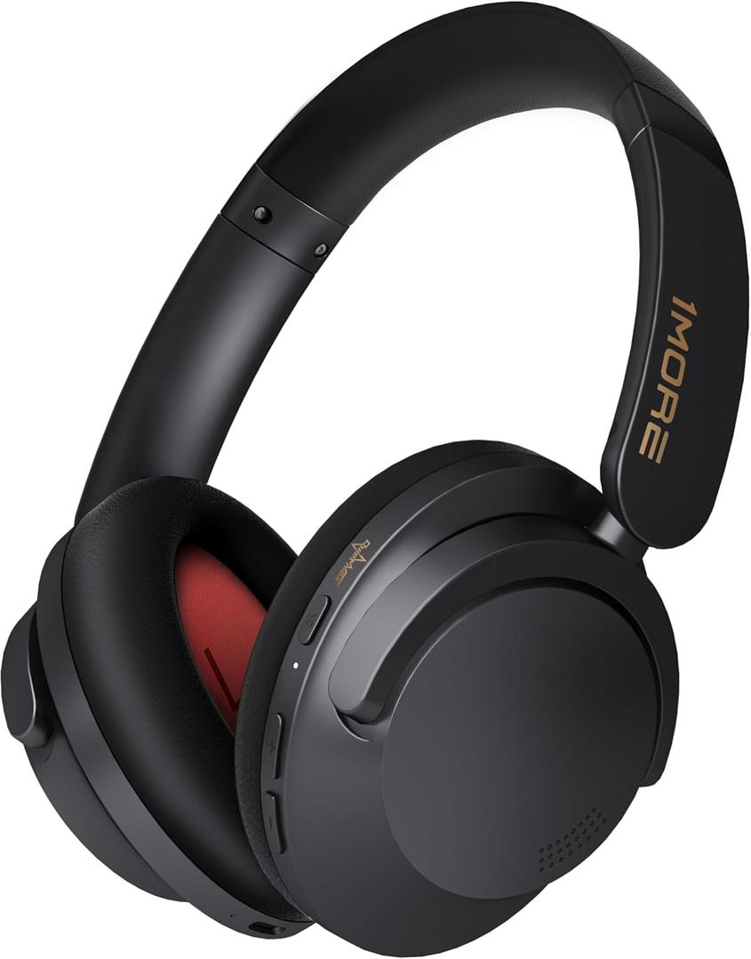 1MORE SonoFlow-Pro Noise Cancelling Headphones - HQ51 Over Ear Bluetooth Headphones with LDAC for Hi-Res Wireless Audio,100H Playtime,Bluetooth 5.4,QuietMax ANC, Comfortable Fit,Clear Calls (Black)