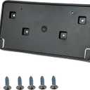 Front Bumper License Plate Frame Bracket Holder Fits for 2017 2018 2019 2020 2021 Jeep Grand Cherokee Type 2 Replace 68277137AA CH1068148