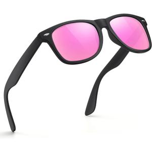 FEIDUSUN Sunglasses Men Polarized Sunglasses for Mens and Womens,Black Retro Sun Glasses Driving Fishing UV Protection