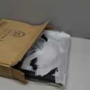 OLV Hose Holder Holds 150-ft Water Pipe, Outdoor Freestanding Heavy Duty Water Hose Holder Reel with 4 Spikes, Detachable Metal Hose Storage Stand Hanger Rack for Outside Yard Lawn Farm, Black