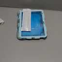 SEYMAC stock Case for iPad (A16) 11th/10th Generation 11''/10.9'' 2025/2022, Full-Body Drop Protection Case with Screen Protector &360 Rotate Hand Strap/Stand, SkyBlue Camo