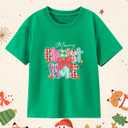 Boys Christmas Shirt for Kids Girls Toddler Ugly Funny Xmas T-Shirt Short Sleeve Cotton Tee Top 2-8 Years (Green)
