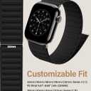 Patented Magnetic Link Sport Band Compatible with Apple Watch Bands Men 44mm 45mm 46mm 49mm 42mm 41mm 40mm 38mm Women, Nylon Sport Loop Strap for iWatch Ultra 3 2 1 SE Series 11 10 9 8 7 6 5 4 3 2 1