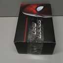 Spider Hero Mask with Moving Eyes and LED Lights, Ring Remote, Halloween Roleplay Mask Costume for Teens and Men, Realistic Full Face Cosplay Prop for Christmas & Birthday Parties