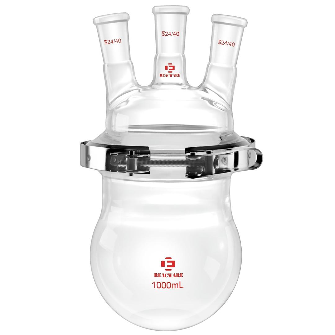 REACWARE Glass Three Necks Reactor Flask (5000mL)