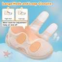 JIASUQI Toddler boys sandals for girls water shoes baby boy shoes for toddler sandals Beige Size 9-9.5