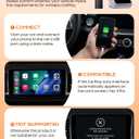 Wireless CarPlay Adapter for iPhone Only, with USB-C | Zero-Latency Auto-Connect GPS, Easy Wired-to-Wireless Conversion for Apple CarPlay, Works with Factory Wired CarPlay, Gray