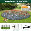 42.5ft(L) x 13in(H) Animal Barrier Fence, 30 Panels No Dig Garden Fence for Dog Rabbit, Rustproof Anti Digging Barrier, Garden Edging Border Ground Defense for Outdoor, Yard, Patio
