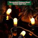 Retisee Christmas Village Light Bulbs, 0.7W 120V E12 Base T20 LED Replacement Night Bulbs Accessory for Villages Houses Dept 56, Christmas Tree and House(50 Pcs)