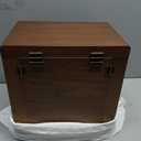 Black Walnut Wooden Jewelry Box for Women with Lock, Mirror, 6 Layer