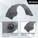 SecosAutoparts Front Fender Liner Driver Left Side Compatible with Dodge Durango 2011-2020 Replace# 57010369AJ