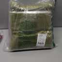 StangH 102 inches Back Tab Velvet Curtains Luxury Olive Green Room Darkening Window Drapes Heavy Thermal Insulated Panels for Sliding Door Bedroom, W52 x L102, 2 Panels