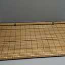 Bamboo Blinds for Interior Windows, Easy to Install Bamboo Shades for Indoor Windows, Custom Roller Shades for Indoor Window and Outdoor Patio, 23" W x 48" H (Bamboo Carbonized Broad)