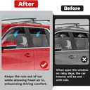 Canvcle Traverse Rain Guards - Window Visors for Chevrolet Chevy Traverse 2018-2023, Outside-Mount Tape-On Side Window Wind Deflectors for Traverse Accessories, Vent Visors Shades Rainproof Black 4PCS