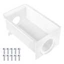 Upgraded W10850492 Refrigerator Ice Bucket Compatible with Whirlpool Kenmore Maytag Amana Ice Maker Replacement Parts W10670844 Ice Container Bin WRS321SDHB00 WRS322FDAM04 WRS321SDHZ05 WRS321SDHZ08
