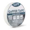 LLPT Gaffers Tape Professional Grade White 1" x 16.5 Yards Matte Non Reflective Easy Tear Residue Free Heavy Duty Gaffing Tape for Cords Photography (PGT25WT)
