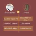 Mini Crew Socks for Women 4-Pack Cushioned Bottom Retro Striped Socks vintage sock (White, M)