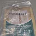 HOMEIDEAS Classroom Blackout Curtains for Front Door, Classroom Door Window Cover, Privacy Shades Thermal Insulated Small Window Covering, 1 Panel, W10 X L38 Inch, Beige