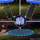 JMEXSUSS Trampoline Accessories 200 LED Trampoline Lights, 66ft IP 65 Waterproof Solar String Lights Outdoor, 8 Modes Solar Rope Light for Garden Yard Ladder Slide Tent Camp(Multicolor)