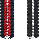 24 Pcs Mouse Costume Deluxe Ears Headband Red Bow Hairs Accessories Baby Shower Headwear Favors Decorations