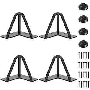 SMARTSTANDARD 4 Inch Hairpin Table Legs, 3 Steel Rods 1/2 Inch Pipe Diameter, 800lbs Load Capacity, Mid-Century Style for Coffee Table, Side Table, Night Stand (Black, 4PCS)