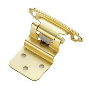 Ravinte 50 Packs (25 Pairs) 3/8" Inset Gold Cabinet Hinge,Self Closing Hinges for Kitchen/Bathroom/Furniture Cabinets & Doors,Decorative Cabinet Hardware Kitchen Cabinet Hinge with Door Bumper
